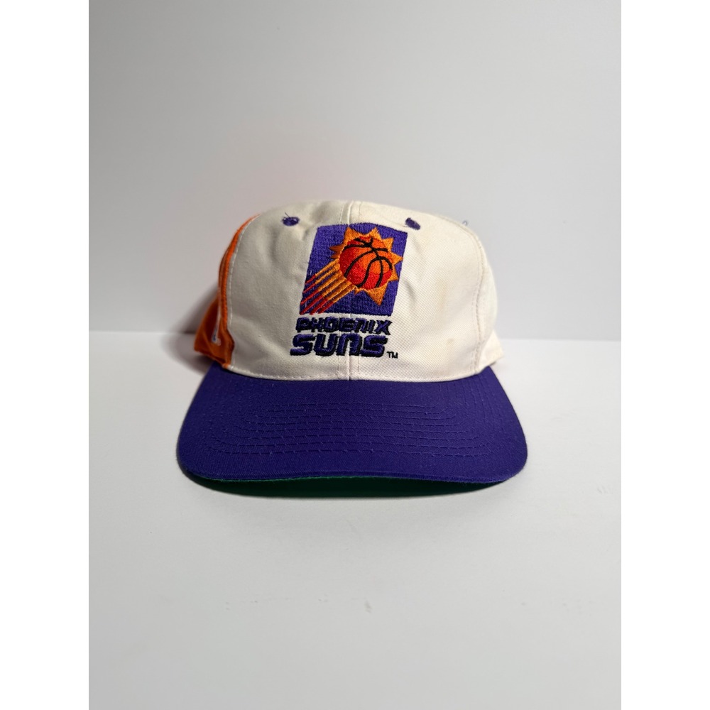Vintage Sports Specialties Phoenix Suns Hat Mens OSFA White Purple Snapback 90s